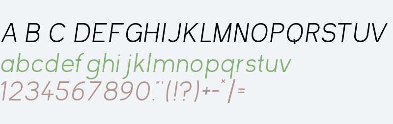 Kayak Sans Light Italic