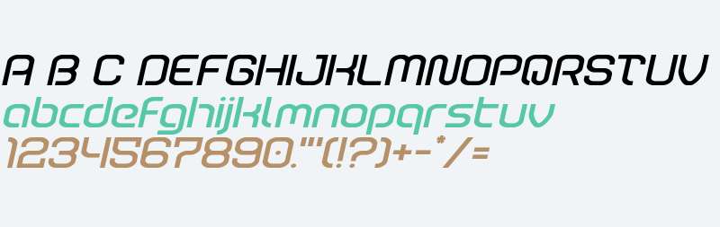 Robo Sapien Expanded Italic