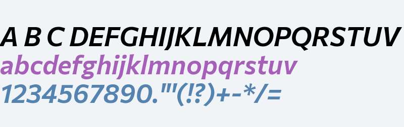 Commissioner Flair SemiBold Italic
