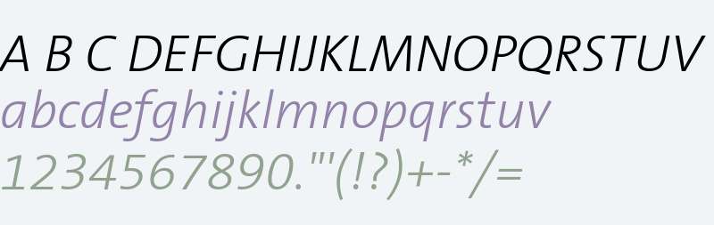 TheSansB W3 Light Italic