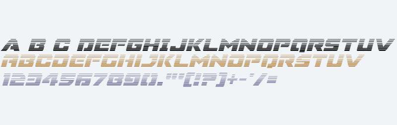 Super Commando Gradient Italic