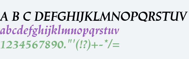 Trajanus W01 Bold Italic