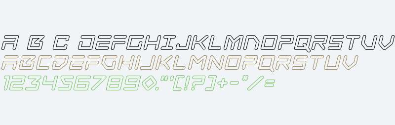 Tempest Apache Outline Italic