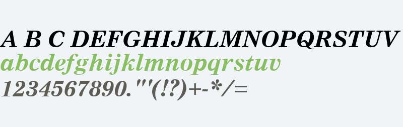 Nimrod W02 Bold Italic