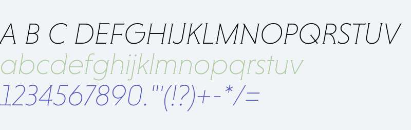 NiveauSerifExtraLight-Italic