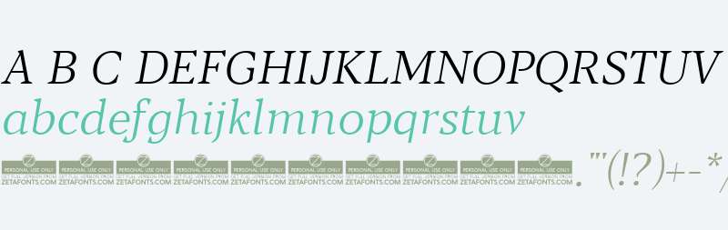 Blacker Text Light Italic