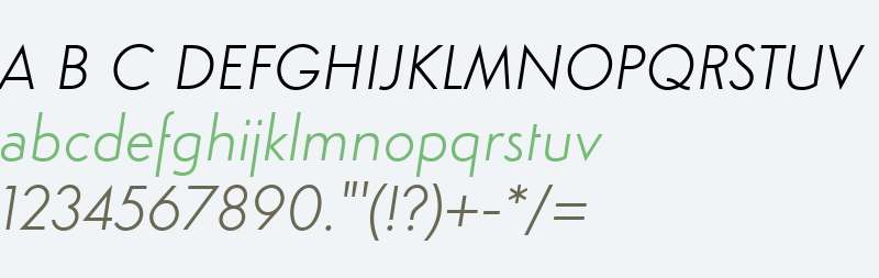 Simplo W00 Light Italic