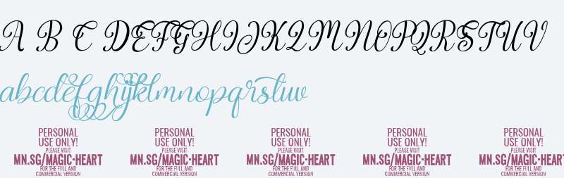 Magic Heart Ital PERSONAL USE Italic