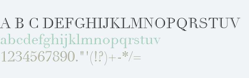 Didot Open Face W04 Regular