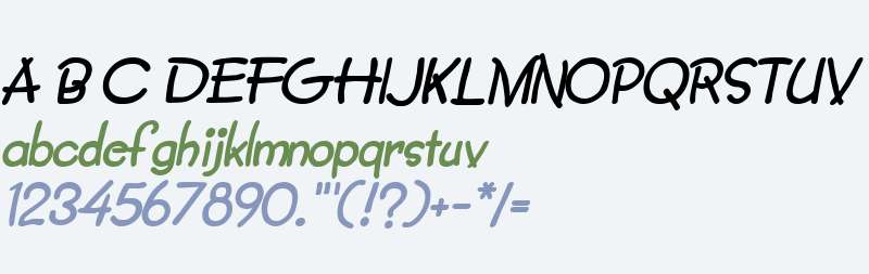 Crayon  Bold Italic