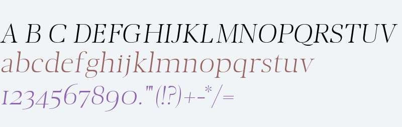Audrey H Light-italic
