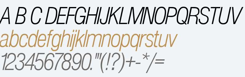 NimbusSanPLigCon Italic