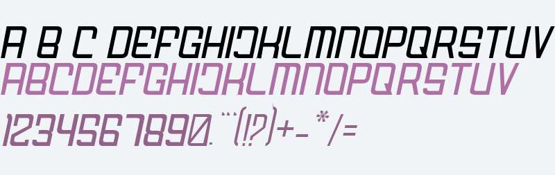 FODECUMBERS THIN ITALIC