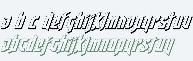 Deathshead 3D Italic