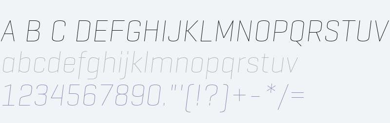 Geogrotesque Thin Italic