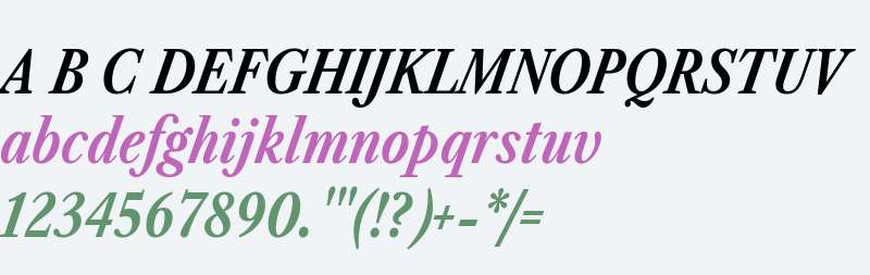 Libre Caslon Condensed Bold