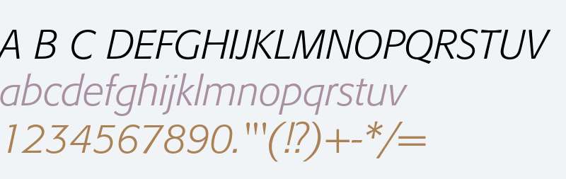 Formata Light Italic