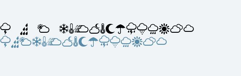 Weather Symbols Regular