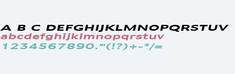 Adams Extended Bold Italic