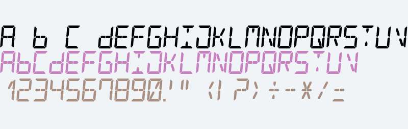 Digital Counter 7 Italic V3