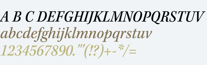 Kepler Std Medium Semicondensed Italic