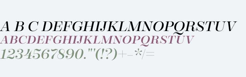 Encorpada W01SC Regular Italic