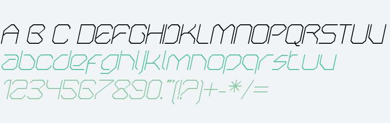 OricNeo W00 Thin Italic