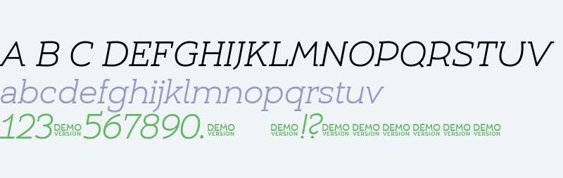 Umba Slab Demo Light Italic