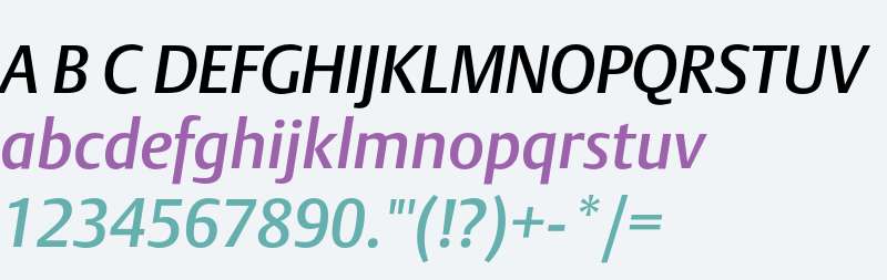 DTLArgoT Medium Italic