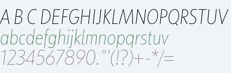 KIDStip Condensed Thin Italic