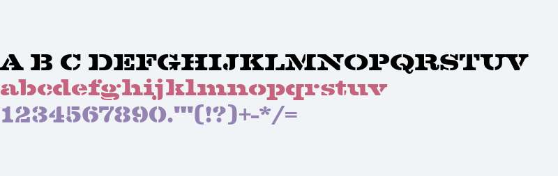 Volta Stencil W01 Bold D