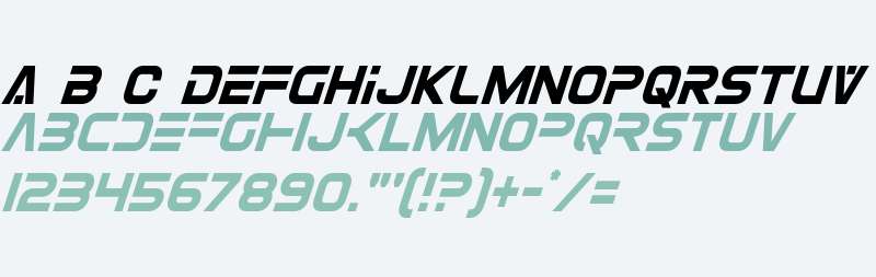 Eurofighter Condensed Italic