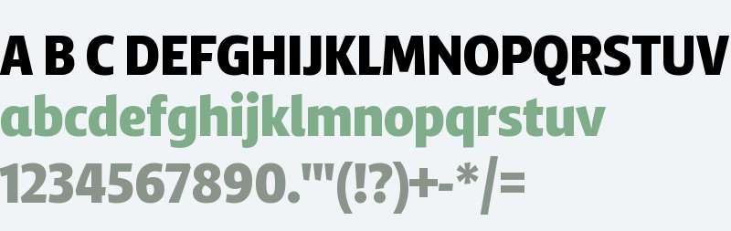 NRK Super Sans Condensed Heavy