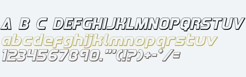 Redline 3D Italic