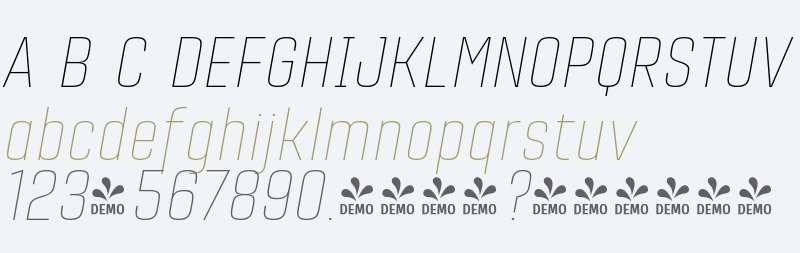 FSP DEMO - Citadina Thin Italic