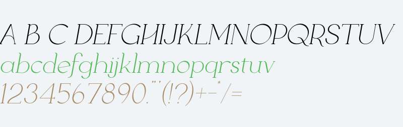 FT Milky Light Italic