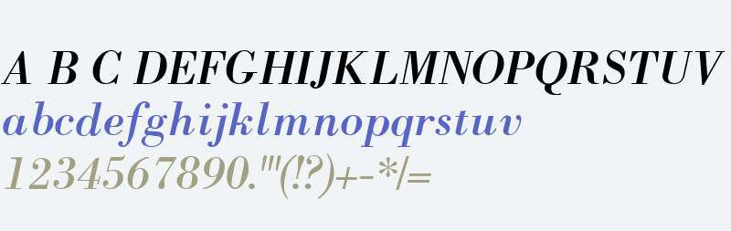 Bodoni ICG Italic