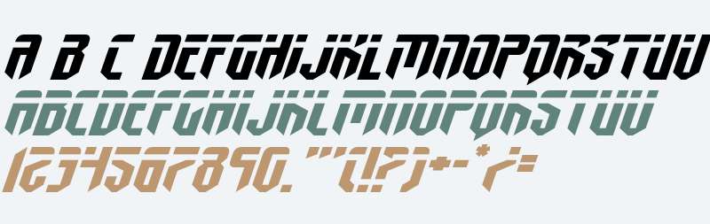 Fedyral Extra-Expanded Italic