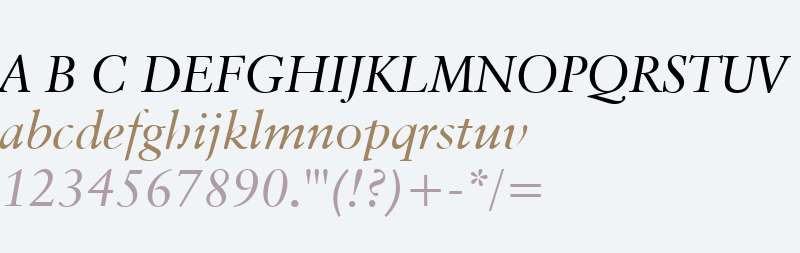 Classical Garamond W01 Italic