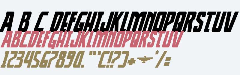 Thunder-Hawk Drop Italic