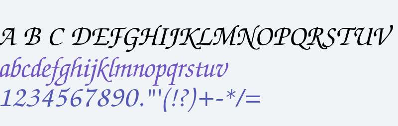 ITC Zapf Chancery LT Italic