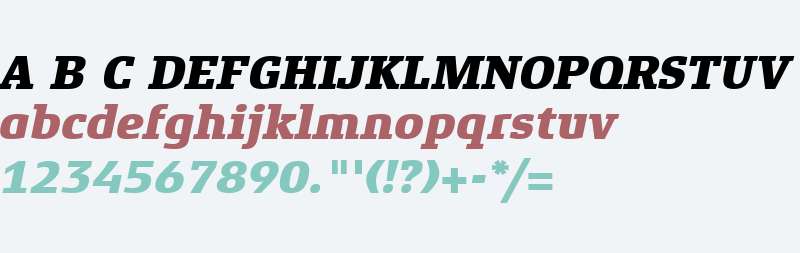 Xenois Slab W01 Heavy Italic