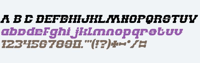 BILLY THE KID Bold Italic