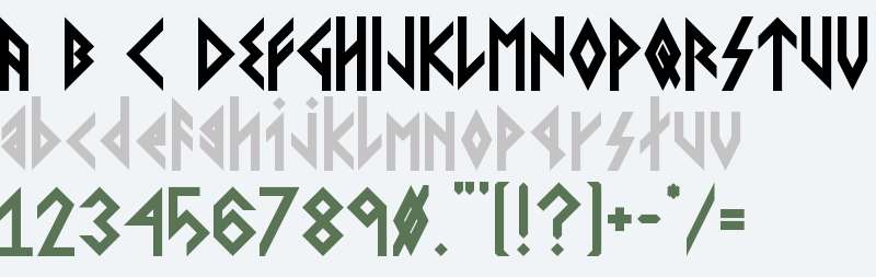 VIKING, YOUNGER Runes Bold Regular