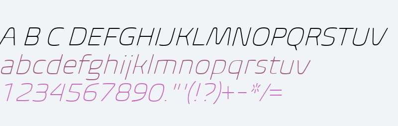 Biome W01 Extra Light Italic