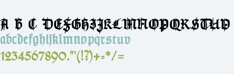 TypographerGotisch Schmuck Bold