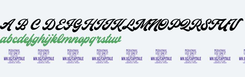 Capitaly Script PERSONAL USE