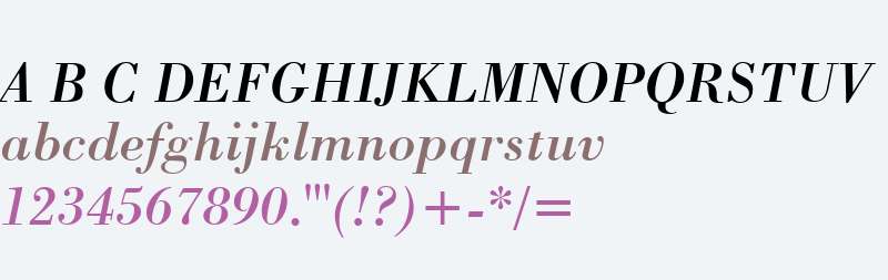 Bodoni BT W01 Italic
