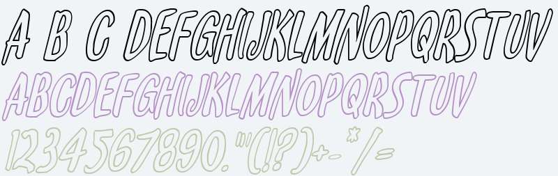 Kennebunkport Outline Italic