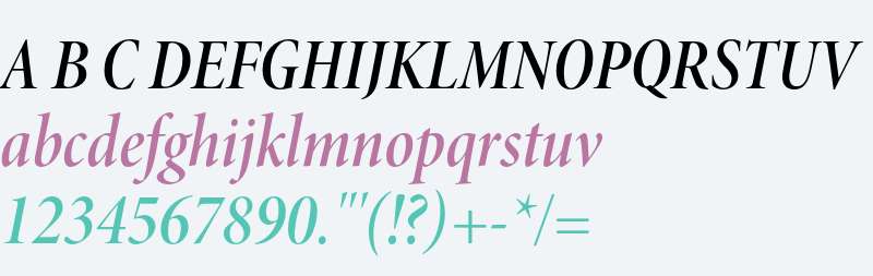 Minion Pro Semibold Cond Italic Display